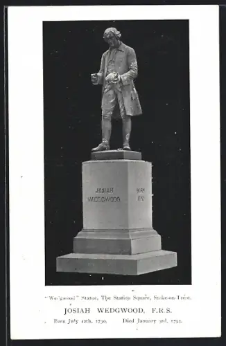 AK Stoke-on-Trent, Statue of Josiah Wedgewood, The Station Square