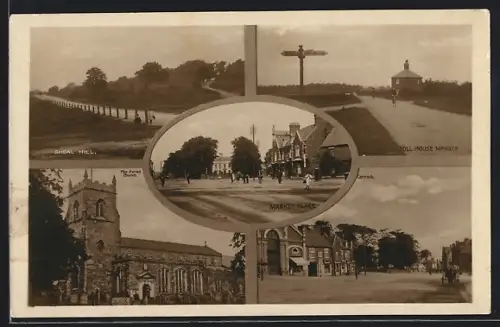 AK Cannock, The Parish Church, Shoal Hill, Market Place, Toll House Mansty