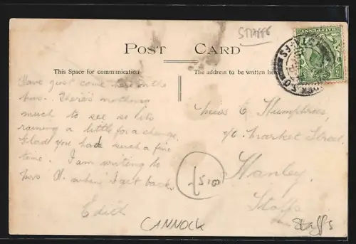 AK Cannock, The Parish Church, Shoal Hill, Market Place, Toll House Mansty