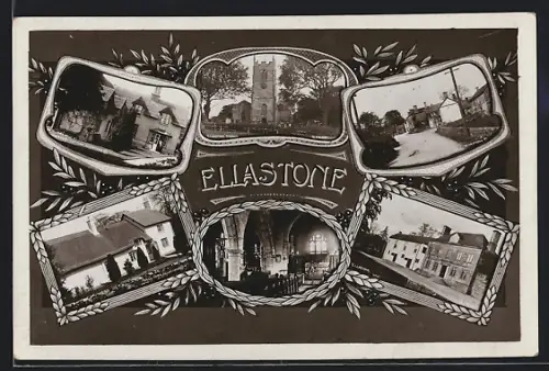 AK Ellastone, Ellastone Church, Hall Farm, Adam Bedes Cottage