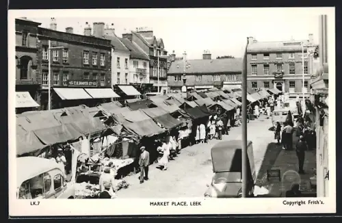 AK Leek, Market Place, Market Day, T. H. Booth Ltd.
