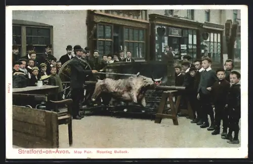 AK Stratford-upon-Avon, Mop Fair, Roasting Bullock