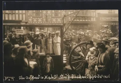 AK Stratford-on-Avon, The Ox Roast in High Street 1926