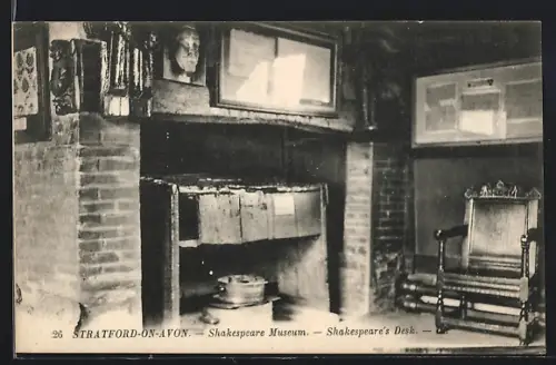 AK Stratford-on-Avon, Shakespeare Museum, Shakespeare`s Desk