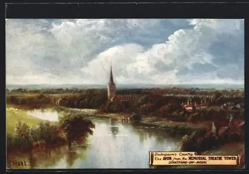 AK Stratford-on-Avon, The Avon from the Memorial Theatre Tower