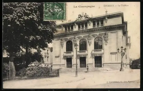AK Épernay, La Champagne, Le Théâtre