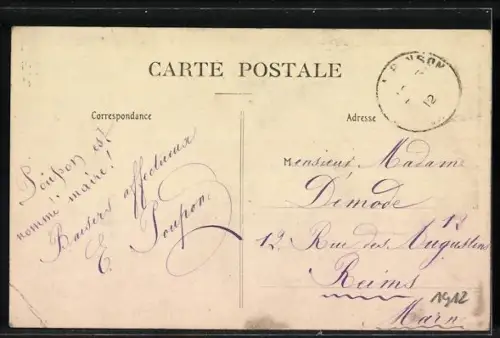 AK Épernay, La Champagne, Vue générale Ouest