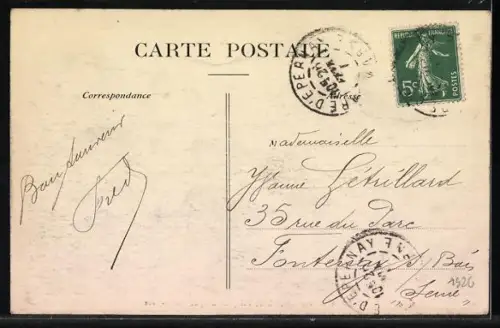 AK Épernay, La Champagne, Vue Générale de l`Hôpital-Hospice Auban-Moet