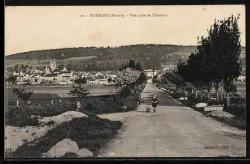 AK Dormans /Marne, Vue prise de Chassins