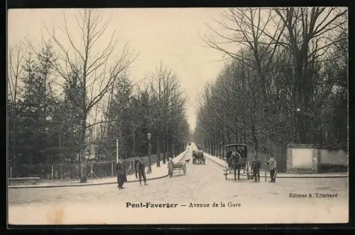 AK Pont-Faverger, Avenue de la Gare