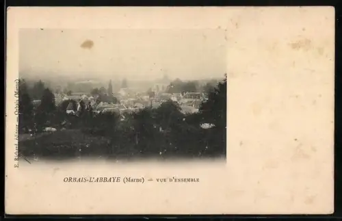 AK Orbais-l`Abbaye /Marne, Vue d`Ensemble