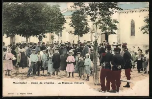AK Mourmelon-Camp-de-Châlons, La Musique militaire