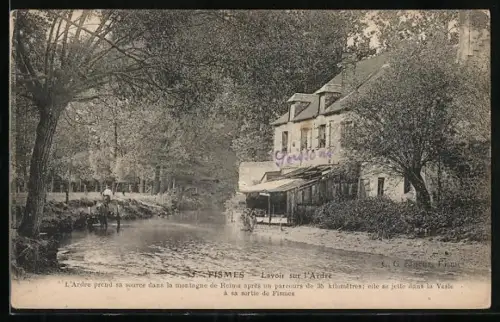 AK Fismes, Lavoir sur l`Ardre