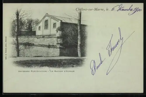 AK Châlons-sur-Marne, Anciennes Fortifications, Le Bastion d`Aumale