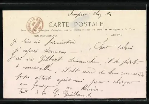 AK Pocancy /Marne, Entrée du Château