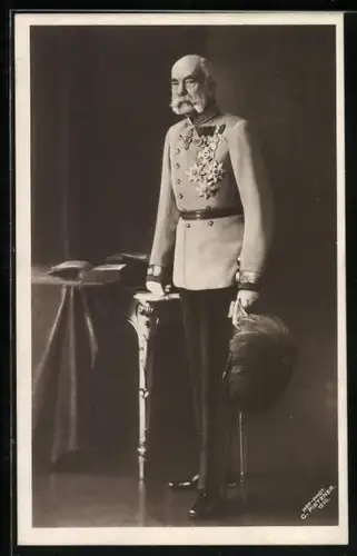 AK Kaiser Franz Josef I. von Österreich in Uniform