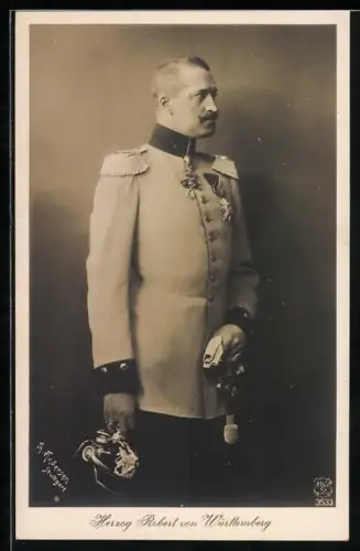 AK Herzog Robert von Württemberg in Uniform