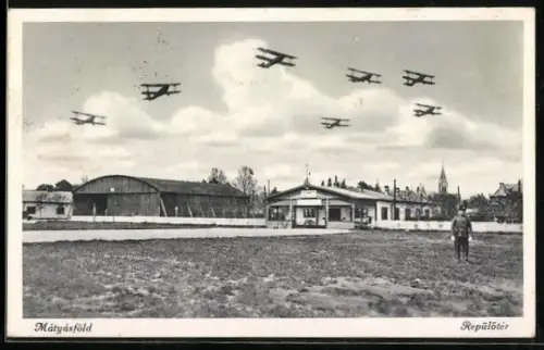AK Budapest, Mátyásföld, Repülötér, Flughafen