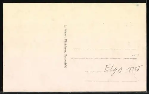 Foto-AK Elgg, Kinder mit einer Pferdekutsche 1925