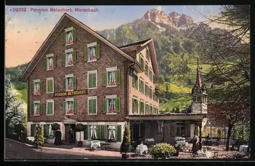 AK Morschach, Pension Betschart, Kirche