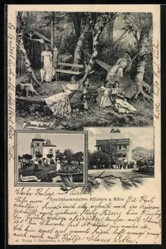 AK Affoltern a. Albis, Kneippkuranstalten, Damen-Luftbad, Lilienberg, Arche
