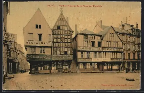 AK Reims, Vieilles Maisons de la Place de Marchés