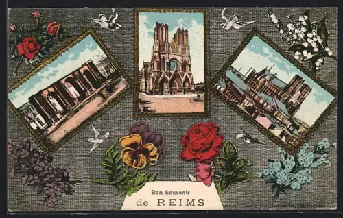 AK Reims, Vues d`ensemble, Souvenir
