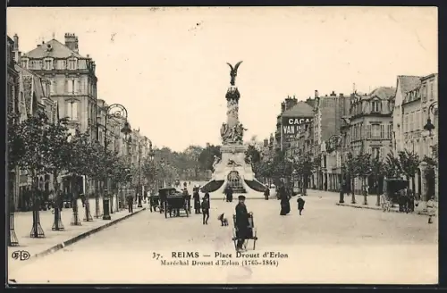 AK Reims, Place Drouet d`Erlon