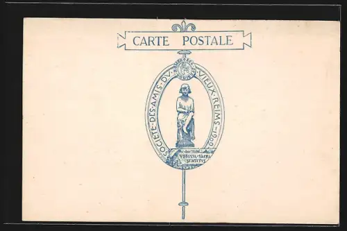 AK Reims, L`Hôtel Le Vergeur en reconstruction, Vue prise en 1926