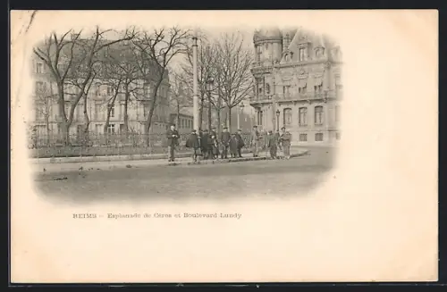 AK Reims, Esplanade de Cérès et Boulevard Lundy