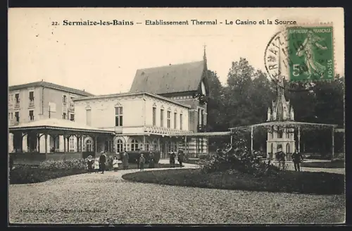 AK Sermaize-les-Bains, Etablissement Thermal, Le Casino et la Source