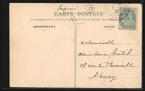 AK Vitry-le-Francois, Ancienne Passerelle du Bas Village