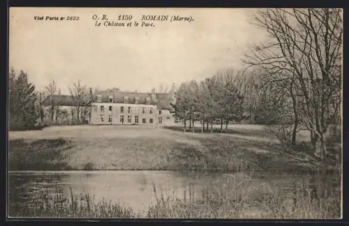 AK Romain /Marne, Le Château et le Parc