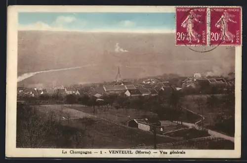 AK Venteuil /Marne, Vue générale
