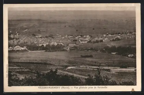 AK Villers-Marmery /Marne, Vue générale prise de Paramelle