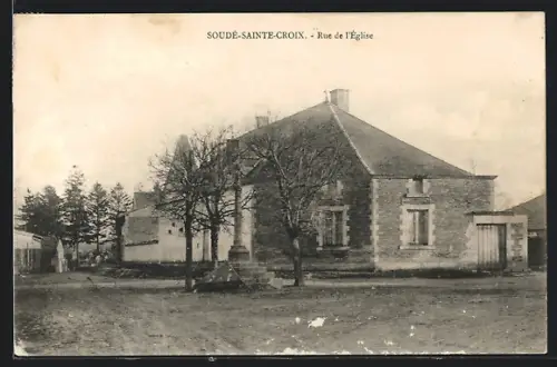 AK Soudé-Sainte-Croix, Rue de l`Église, Strassenpartie