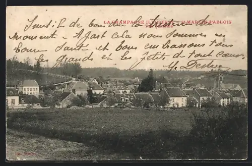 AK St-Martin-d`Ablois, La Champagne Illustrée, Vue générale