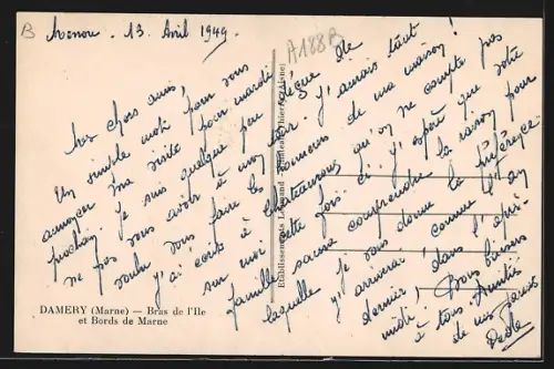 AK Damery /Marne, Bras de l`Ile et Bords de Marne