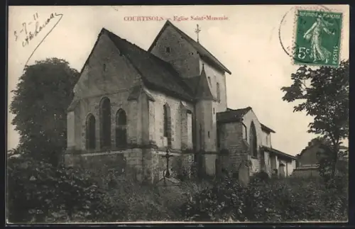 AK Courtisols, Eglise Saint-Memmie