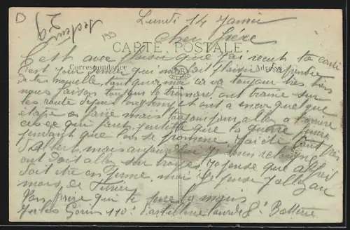 AK Bergères-lès-Vertus, Panorama du village avec vue sur l`église