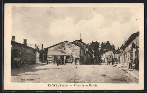 AK Valmy /Marne, Place de la Mairie