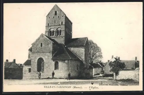 AK Ville-en-Tardenois /Marne, L`Église