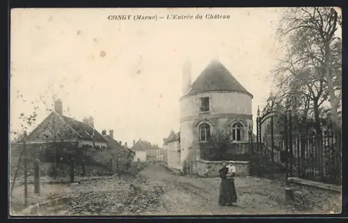 AK Congy /Marne, L`Entrée du Château