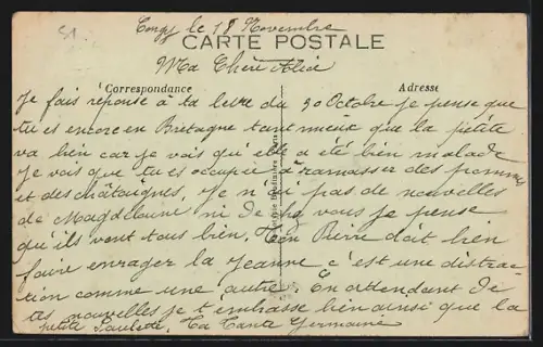 AK Congy /Marne, L`Entrée du Château