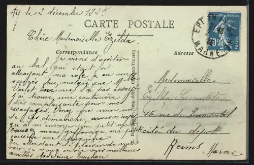 AK Ay-Champagne /Marne, Le Canal et Pont du Chemin de Fer