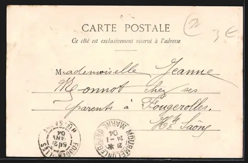 AK Camp de Châlons, Débarquement des Voitures