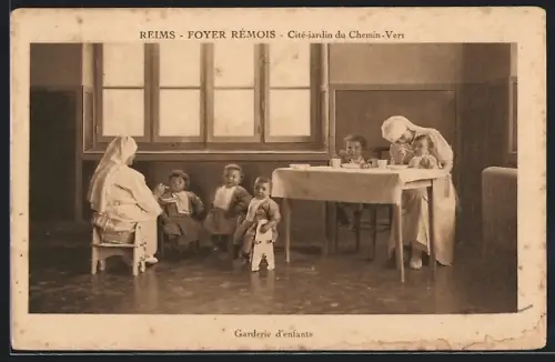 AK Reims, Foyer rémois, Cité-jardin du Chemin-Vert, Garderie d`enfants