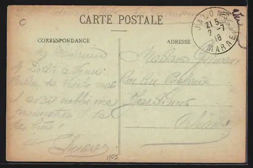 AK Jalons-les-Vignes, Un coin de Marais