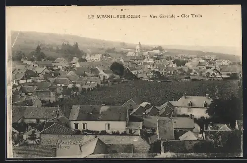 AK Le Mesnil-sur-Oger, Vue Générale, Clos Taïn