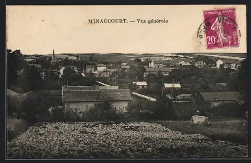 AK Minaucourt, Vue générale
